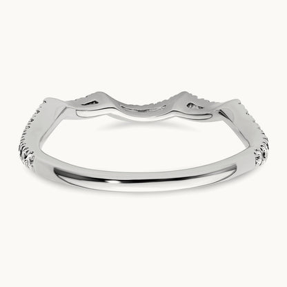 Diamond Wedding Band, 14K White Gold