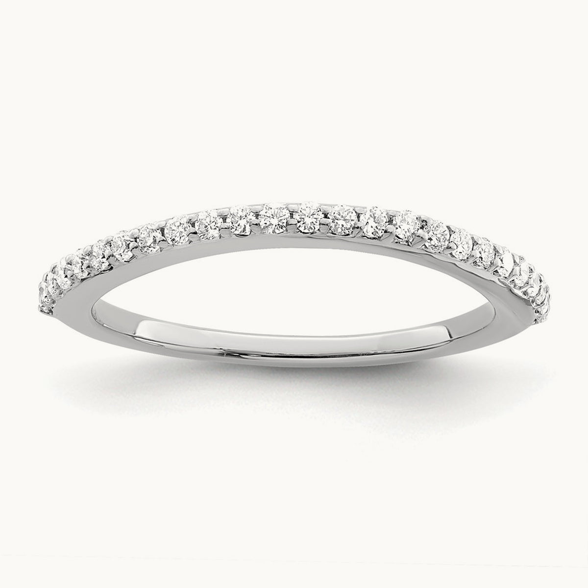 Diamond Wedding Band, 14K White Gold