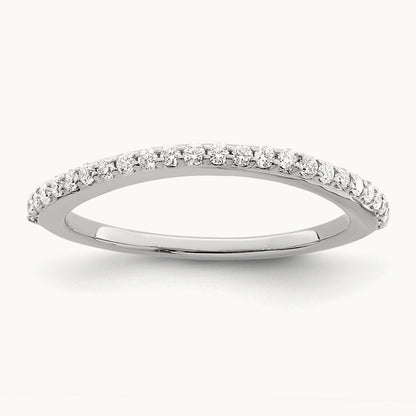 Diamond Wedding Band, 14K White Gold