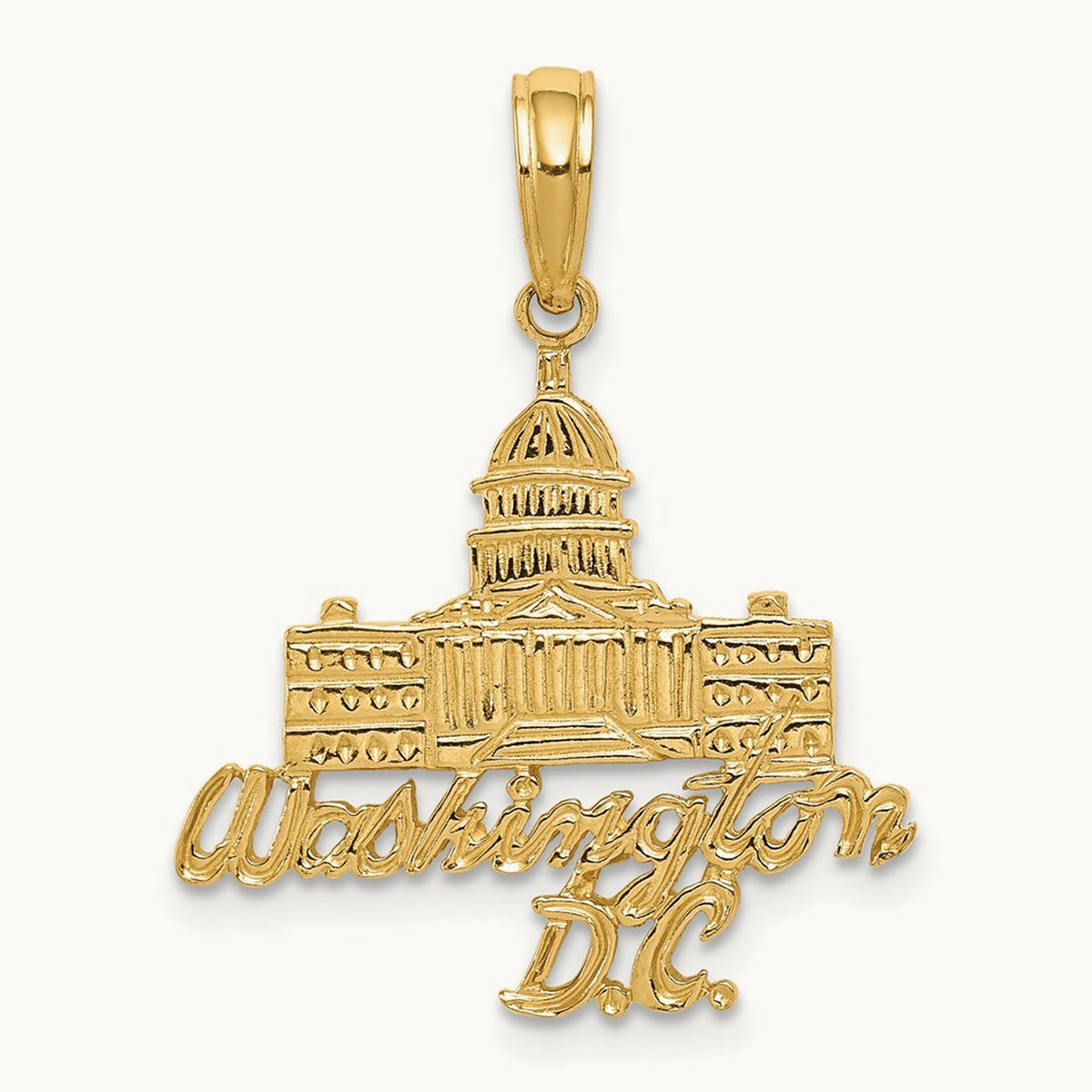 WASHINGTON D.C. Capitol Building Pendant, 14K