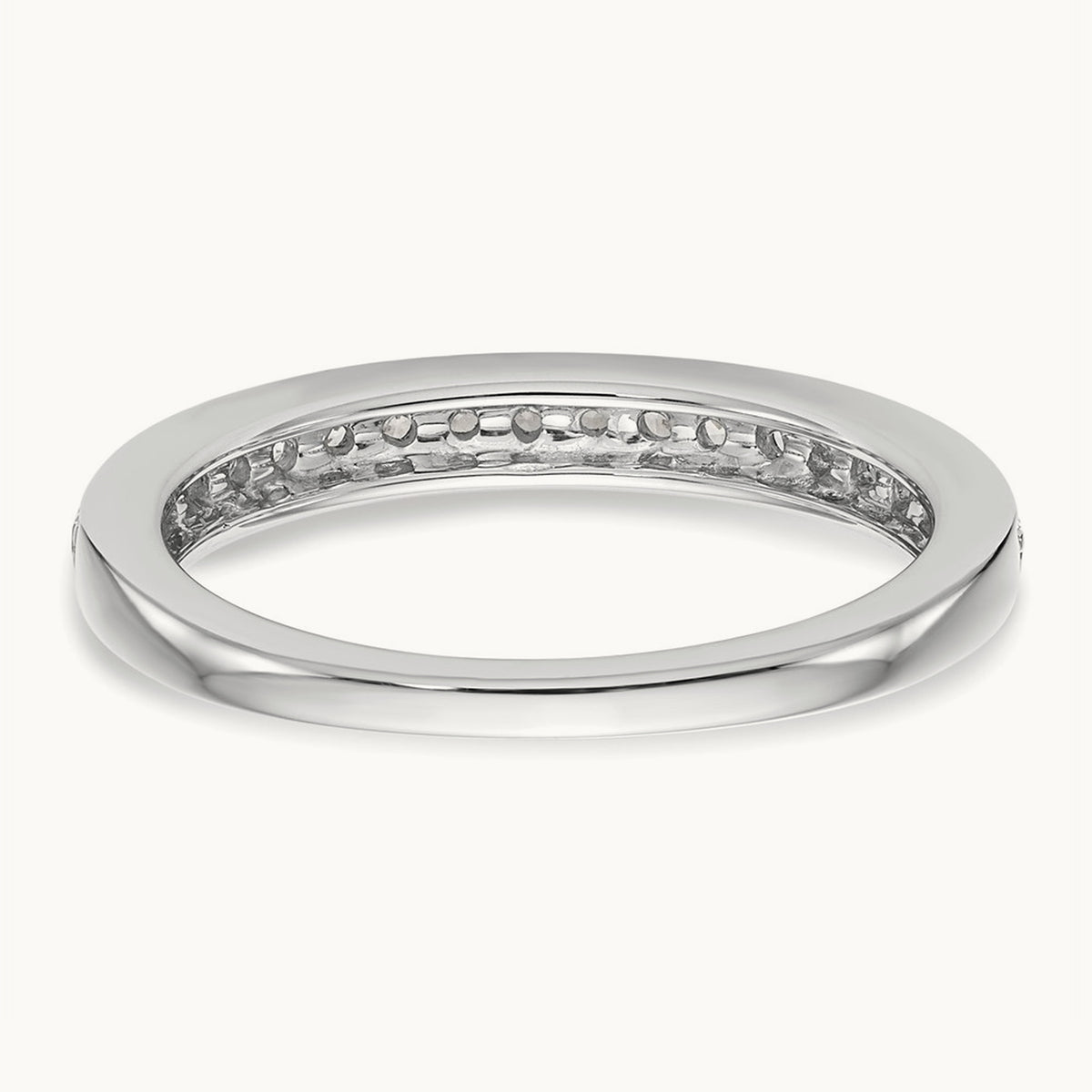 Diamond Wedding Band, 14K White Gold