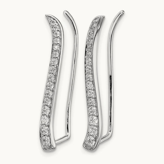 Earrings Climber, 0.50 ct tw Lab-Grown Diamond