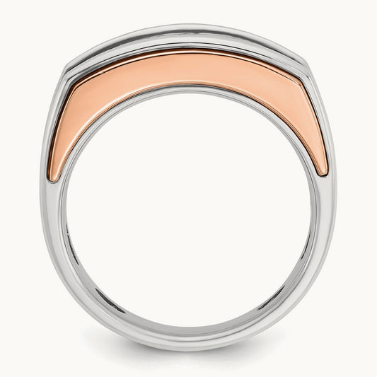 5 Stone Men's Ring, 1.00 ct tw Lab-Grown Diamond