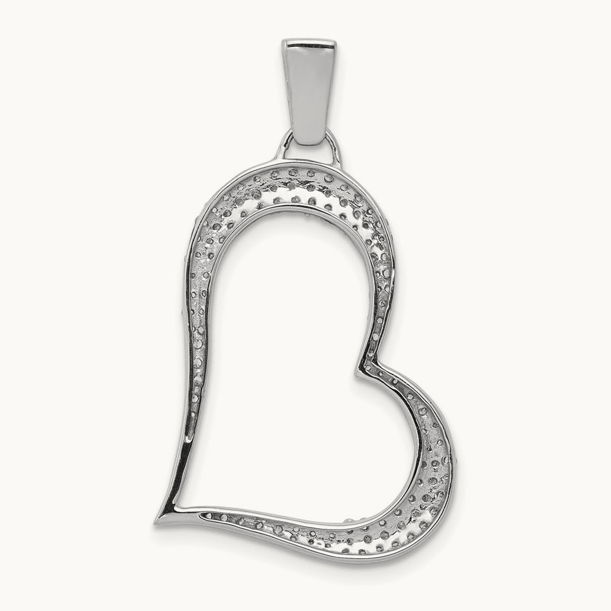 Diamond Heart Pendant — 35.5mm