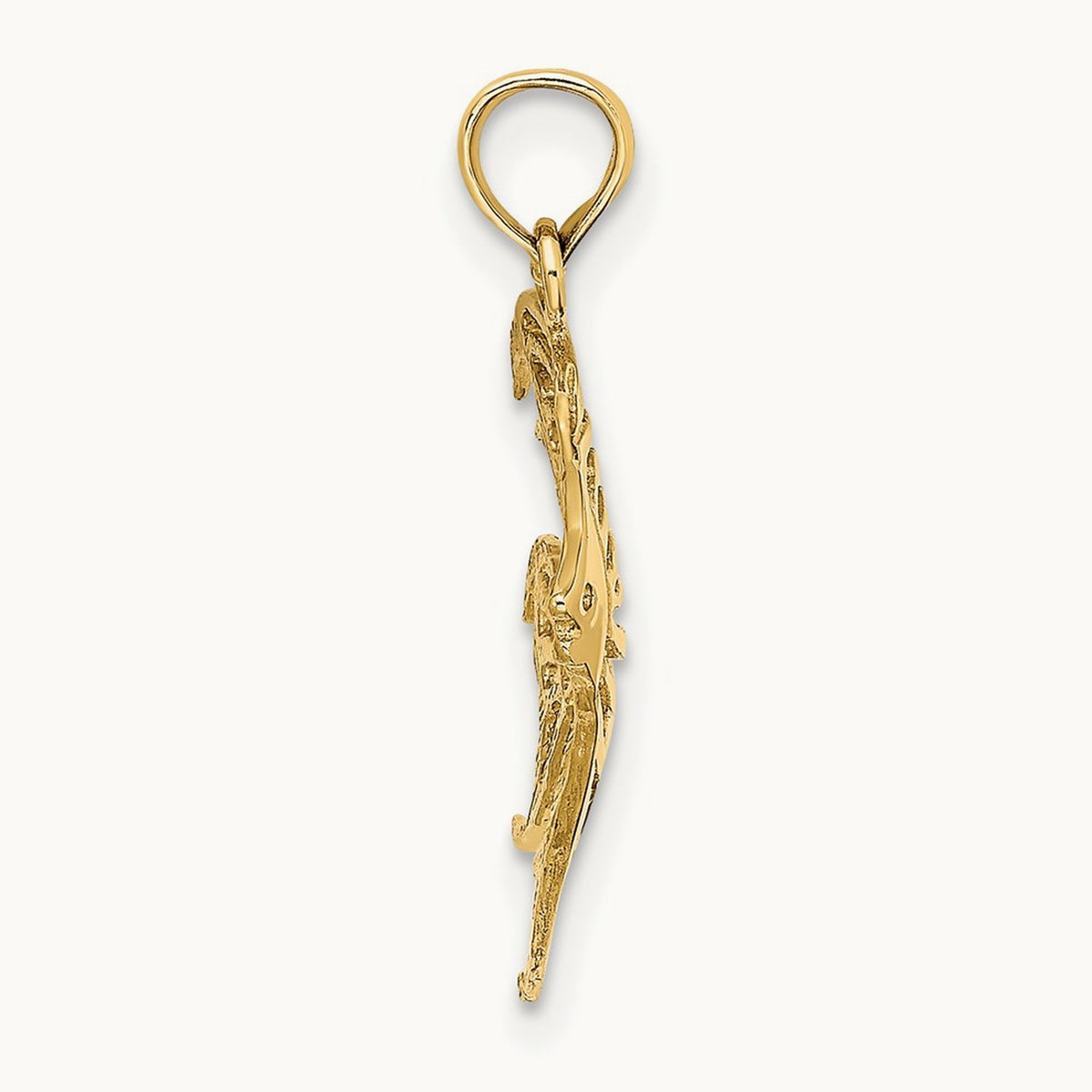 Cut-Out Angelfish Charm — 14K Yellow Gold, 17.1mm