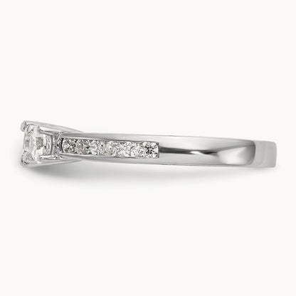 3 Stone Engagement Ring, 0.50-1.00 ct tw Lab-Grown Diamond
