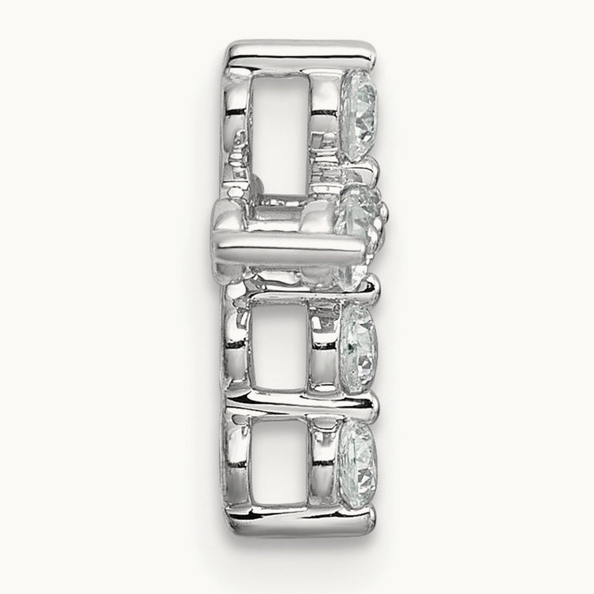 Cross Chain Slide Pendant, 0.25-0.50 ct tw Lab-Grown Diamond — 1/4 ct, 14K White Gold