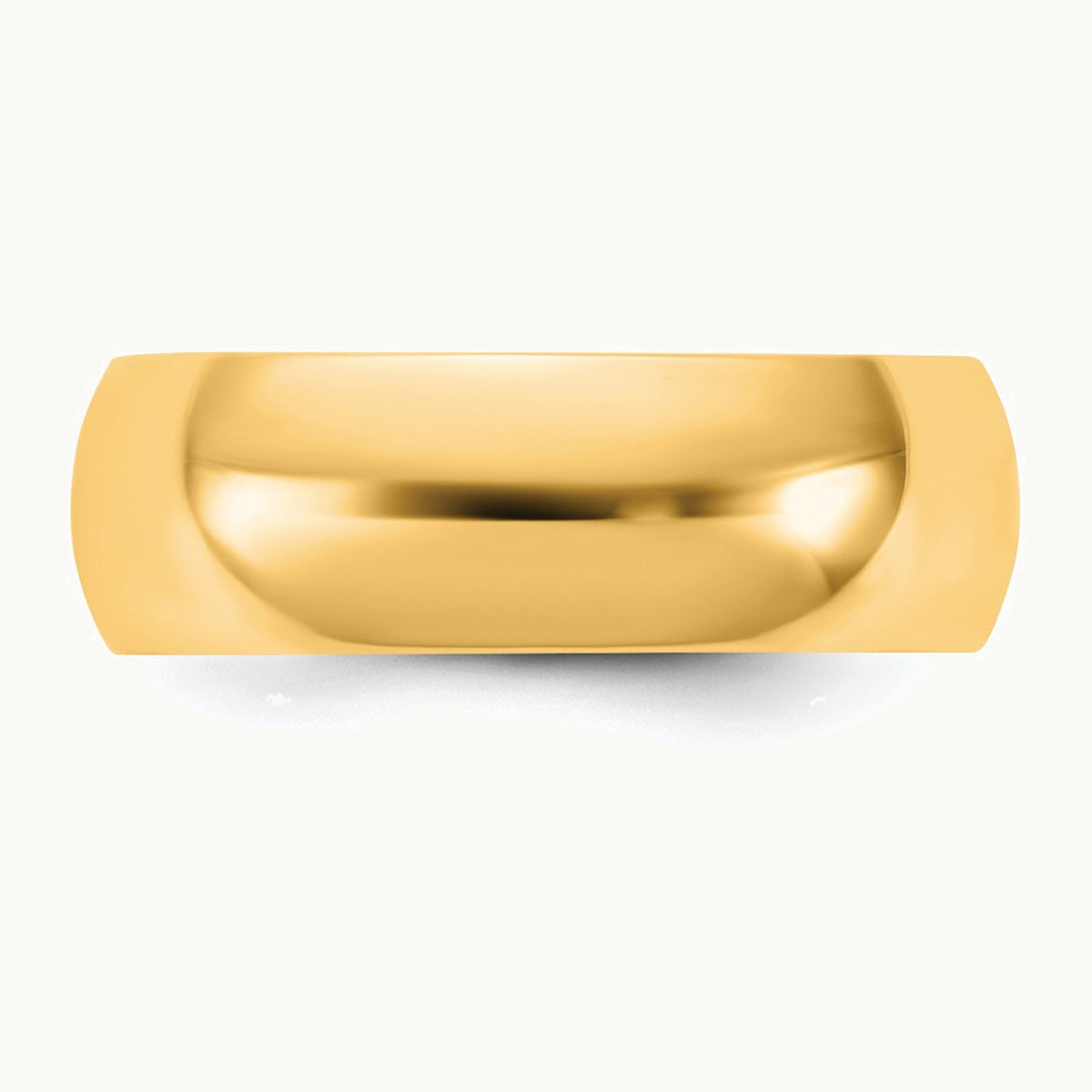Half Round Band — 14K Yellow Gold