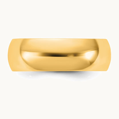 Half Round Band — 14K Yellow Gold