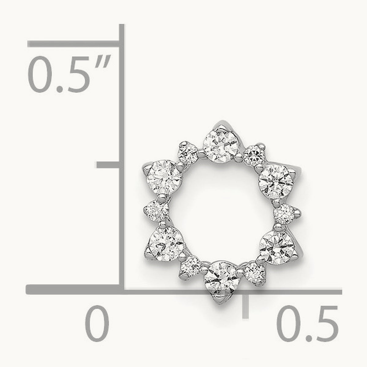 Diamond Fancy Circle Chain Slide — 9mm