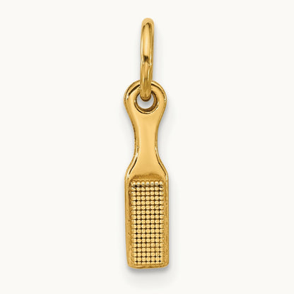 Fancy Hairbrush Charm, 14K Yellow Gold