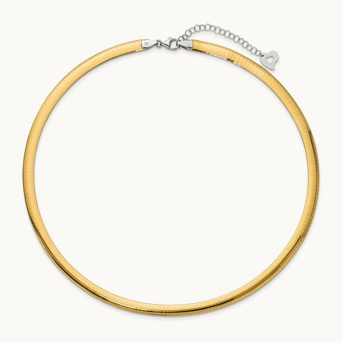Lt Reversible Omega with extender Necklace — 18mm, 6mm