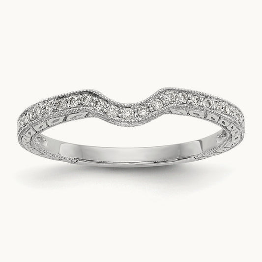 Diamond Band, 14K White Gold