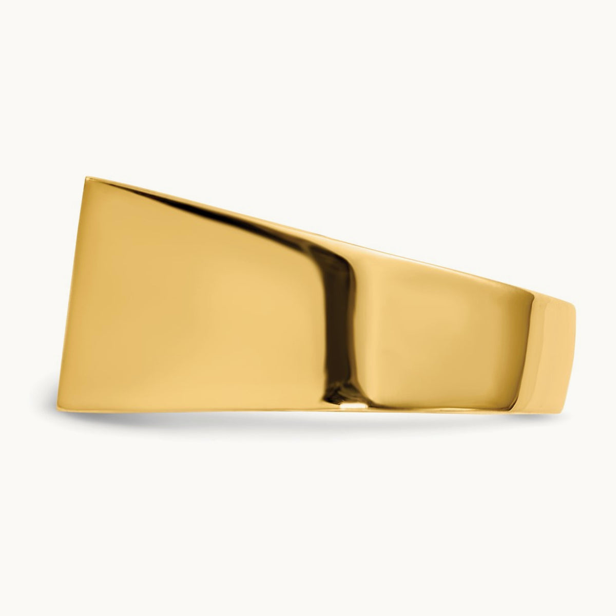 Open Back Mens Signet Ring — photo set