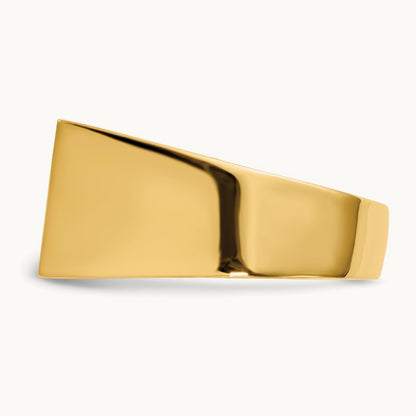 Open Back Mens Signet Ring — photo set
