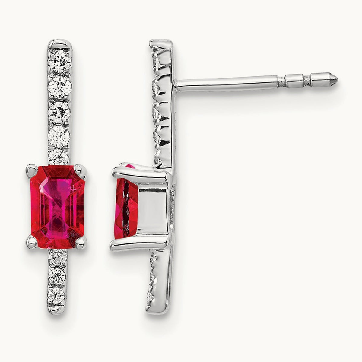 Diamond and Ruby Fancy Earrings — photo set