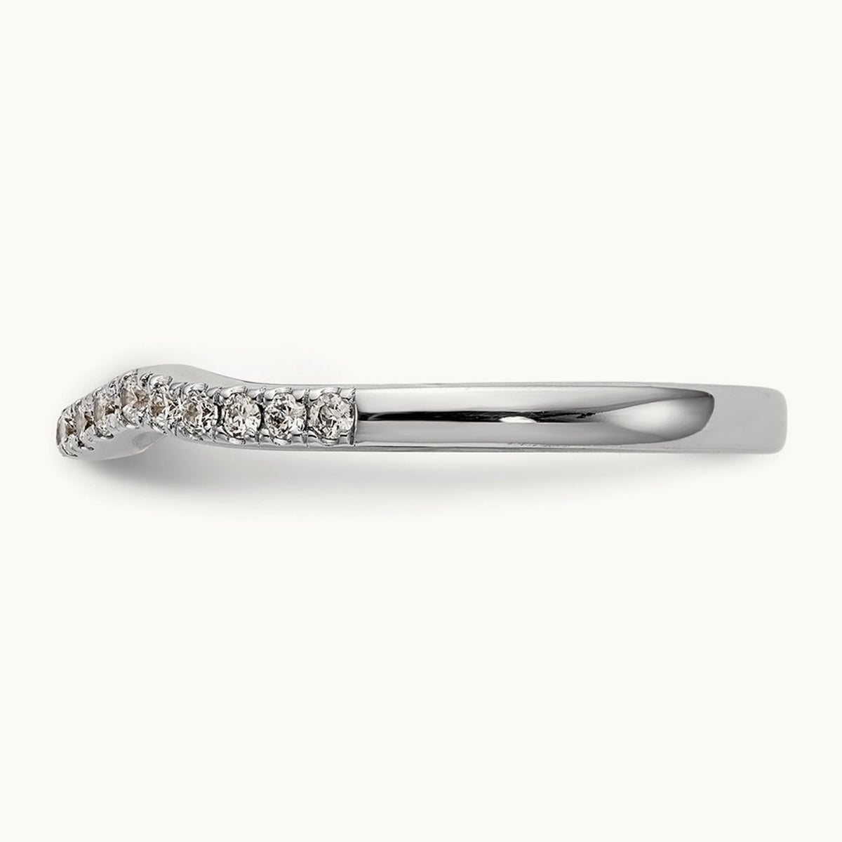 Diamond Wedding Band, 14K White Gold