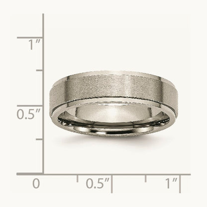 Brushed Center Ridged Edge Band — photo set