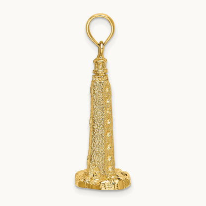 3-D Cape Henlopen Lighthouse, De Charm, 14K