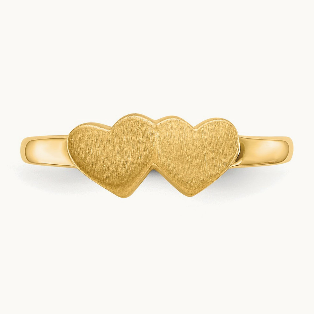 5.5x5. Open Back Signet Ring, 0mm, 14K
