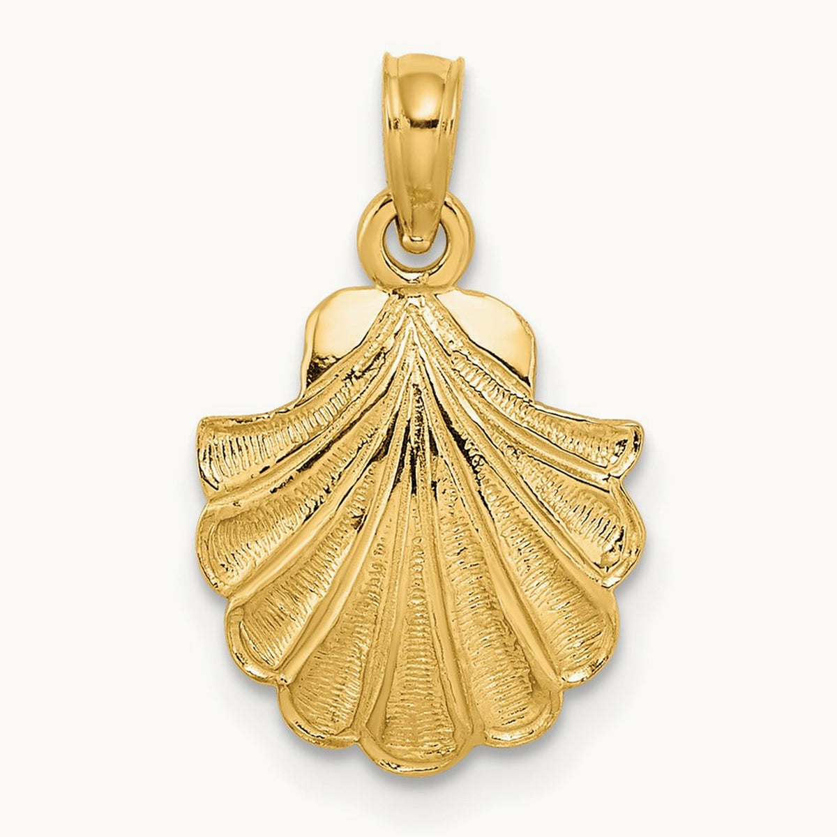 Scallop Shell Charm — 18mm
