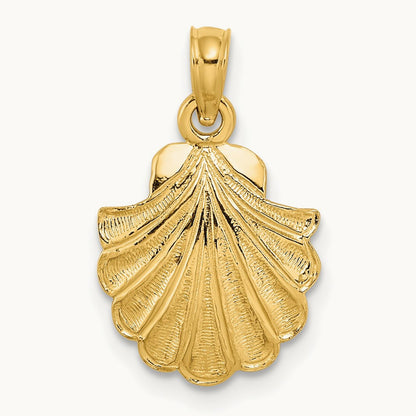 Scallop Shell Charm — 18mm