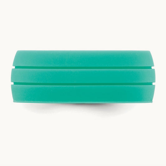 Silicone Aqua Blue 8.50mm Grooved Band