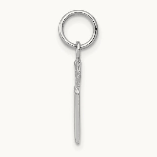 RN Charm, 14K White Gold