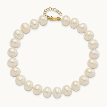 8- Near Rnd FWC Pearl Earring w/1in ext Bracelet w/2in Necklace Set, 9mm, 14K