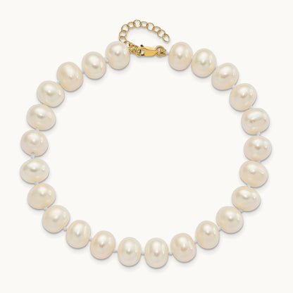 8- Near Rnd FWC Pearl Earring w/1in ext Bracelet w/2in Necklace Set, 9mm, 14K
