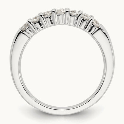 Prong-Set 7 Stone Band — 1/2 ct, 7
