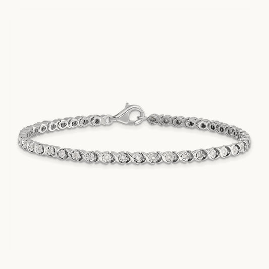 Fancy Tennis Bracelet, 0.25 ct tw Lab-Grown Diamond