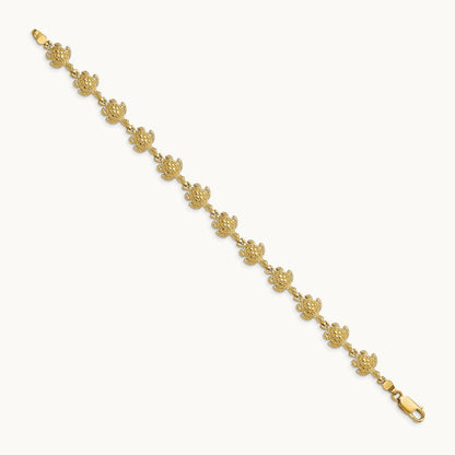 Turtle Bracelet, 14K