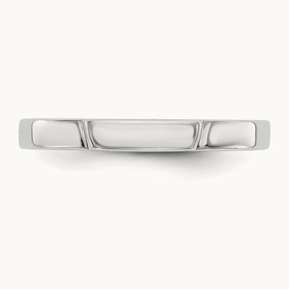 Wedding Band, 14K White Gold