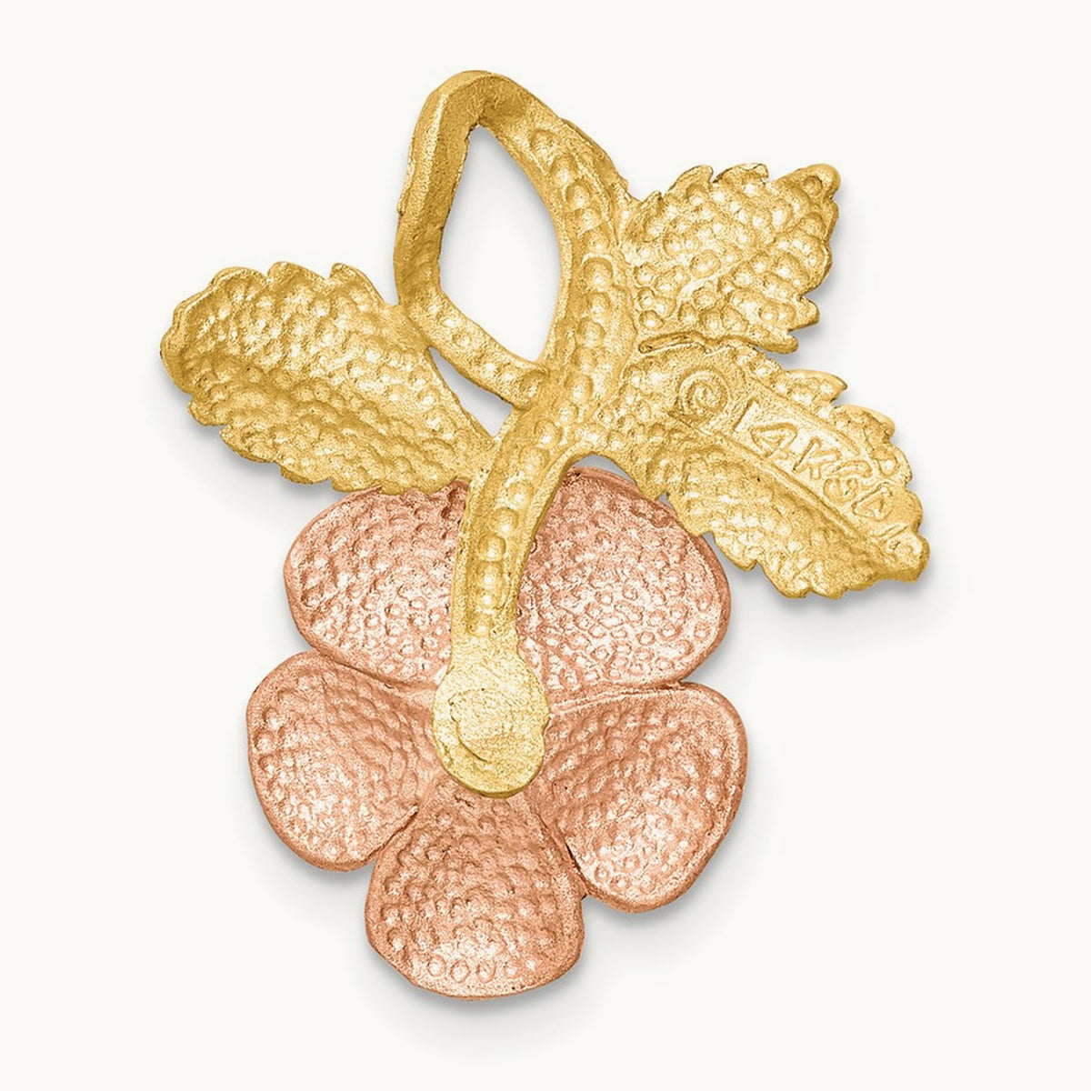 Chain Slide, 14K Two-tone Rose