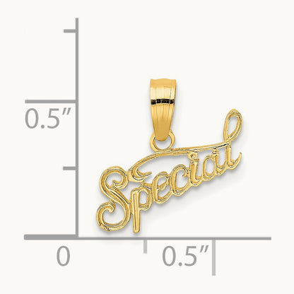Polished and Textured SPECIAL Charm — 15.4mm