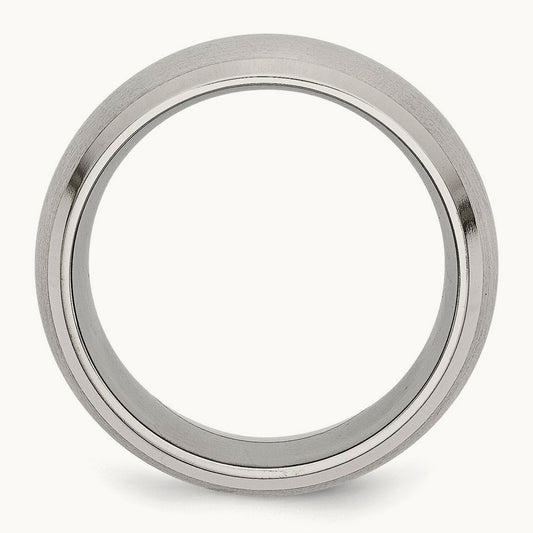 Brushed and Polished Beveled Edge Band — photo set