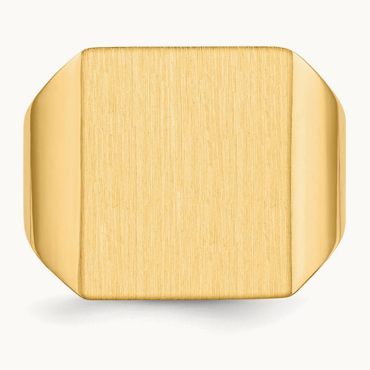 Open Back Mens Signet Ring — photo set