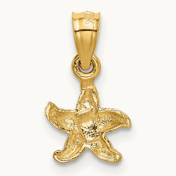 Starfish Pendant, 14K