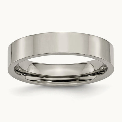 Polished Flat Band — 5mm