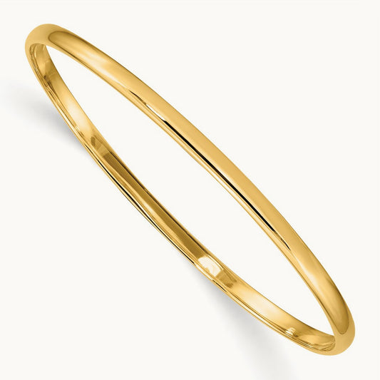 Slip-on Baby Bangle Bracelet, 14K