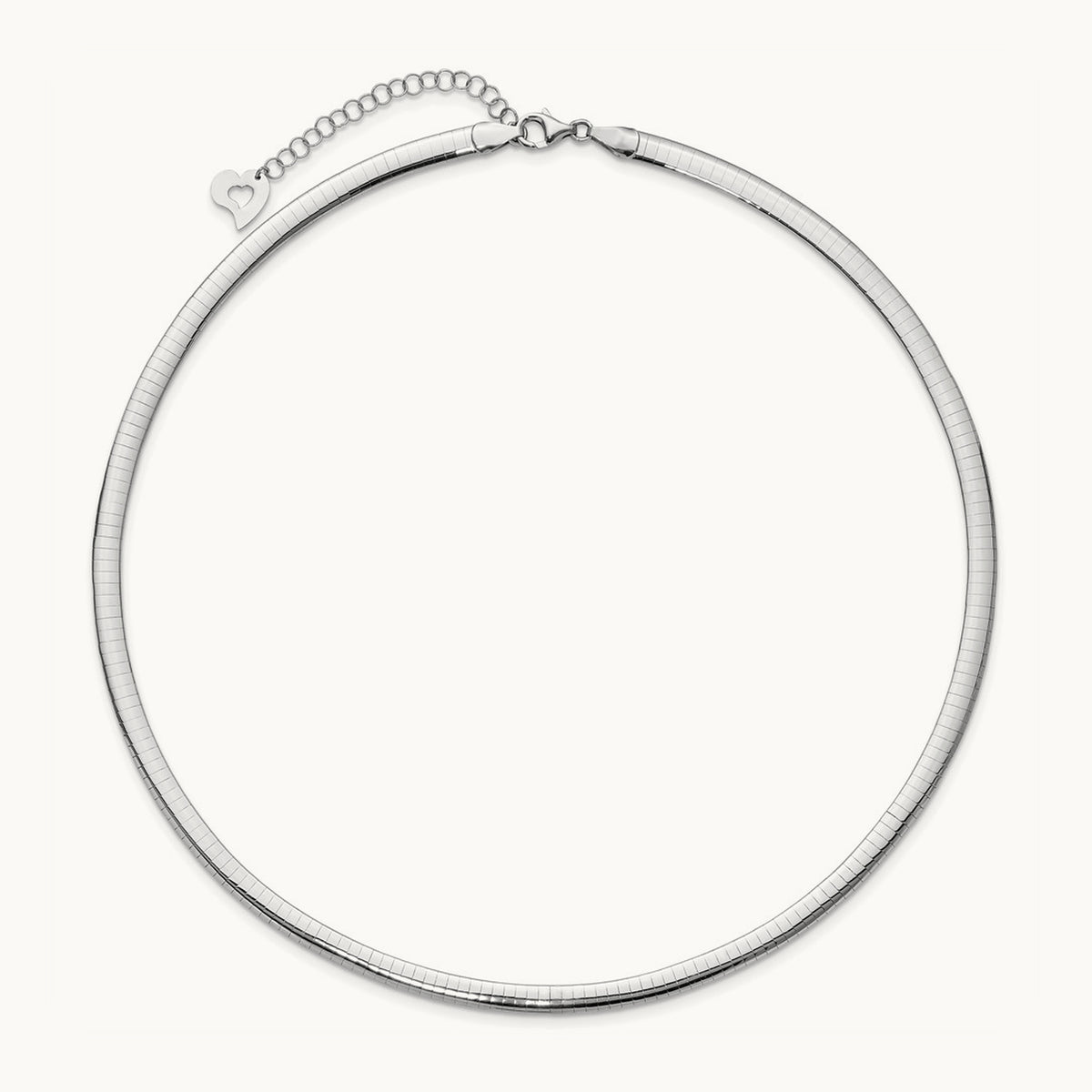 Lt Reversible Omega with extender Necklace — 18mm, 5mm