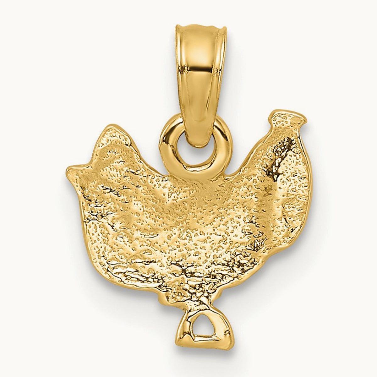 Saddle Pendant, 14K with White Rhodium