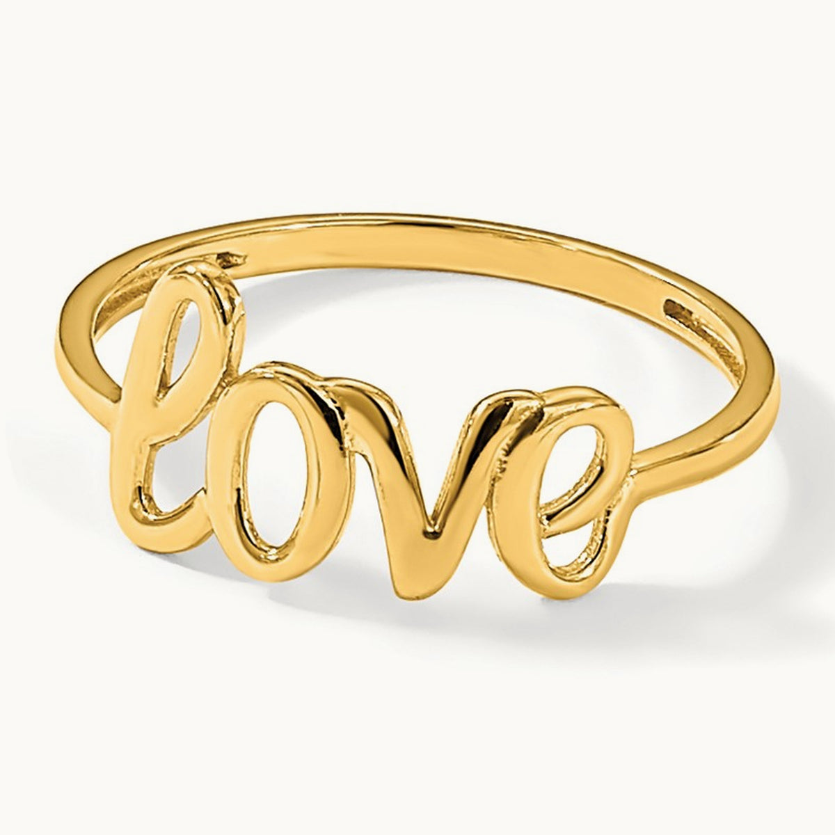Polished Love Ring, 14K