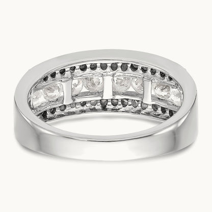 Diamond Band, 14K White Gold