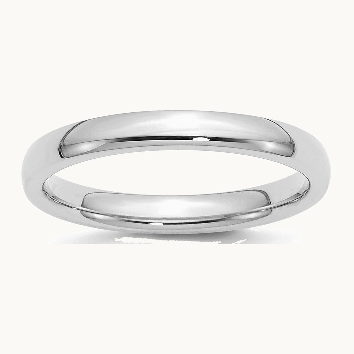 Rhodium-plated Comfort Fit Band — photo set