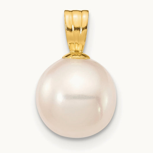 8- Round Freshwater Cultured Pearl Pendant — photo set
