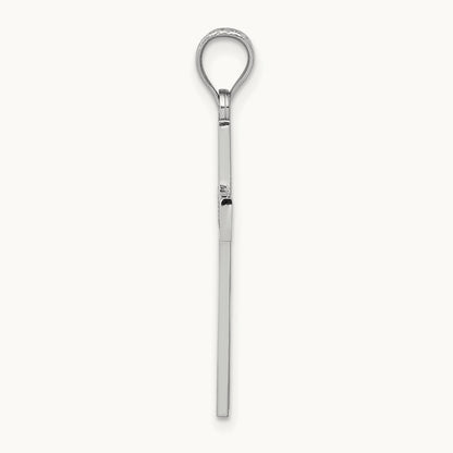 Cross Pendant, 14K White Gold