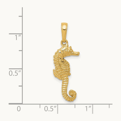 Seahorse Pendant, 14K