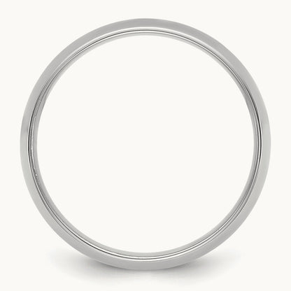 Lightweight Comfort Fit Band, 6.5mm, 10K White Gold
